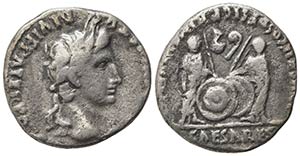 Augustus (27 BC-AD 14). AR Denarius (17.5mm, ... 