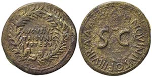 Augustus (27 BC-14 AD). Æ Dupondius ... 