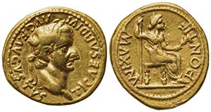 Tiberius (14-37). AV Aureus (19.5mm, 7.71g). ... 