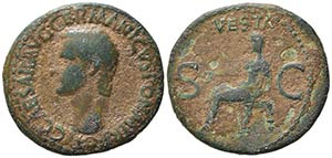 Germanicus (died AD 19). Æ As (29mm, ... 