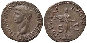 Claudius (41-54). Æ As (28mm, 8.68g). Rome, ... 