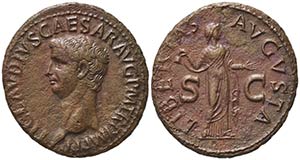 Claudius (41-54). Æ As (30mm, 12.15g). ... 