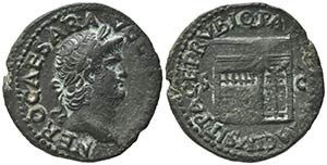 Nero (54-68). Æ As (27mm, 9.29g). Rome, c. ... 