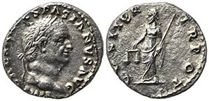 Vespasian (69-79). AR Denarius (17.5mm, ... 