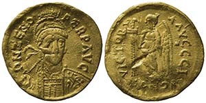 Zeno (Second reign, 476-491). AV Solidus ... 
