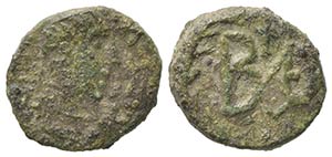 Ostrogoths, Baduila (541-552). Æ (9mm, ... 