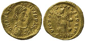 Anastasius I (491-518). AV Tremissis ... 