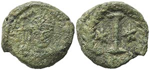 Justinian I (527-565). Æ 10 Nummi (19mm, ... 