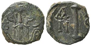 Constans II (641-668). Æ 10 Nummi (14.5mm, ... 