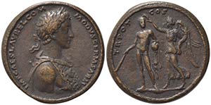 Commodus (177-192). Æ Medallion (36mm, ... 