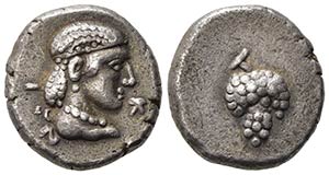 Replica of Greek AR coin (13.5mm, 2.92g). ... 