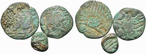 Lot of 3 Oriental Greek Æ coins, to be ... 