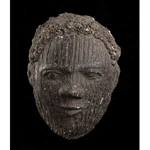 A POTTERY MASK Africa28 x 21 ... 