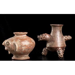 TWO POTTERY VESSELS Pre-columbian ... 