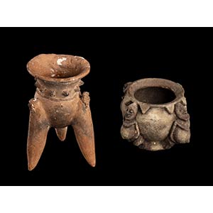 TWO POTTERY VESSELS Africa: 20th ... 