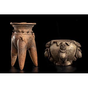 TWO POTTERY VESSELS Africa: 20th ... 