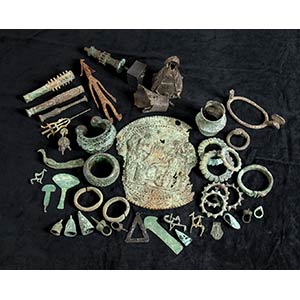 FORTY-THREE BRONZE ITEMS  AfricaProvenance: ... 