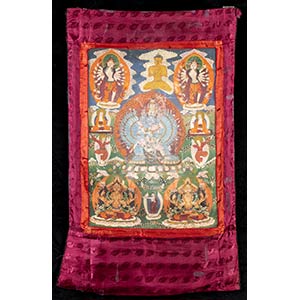 THANGKA Tibet, XX secolo67,5 x 48 cm (102 x ... 