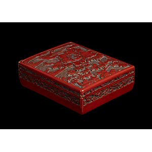 A LACQUERED WOOD BOX China, 20th centuryThe ... 