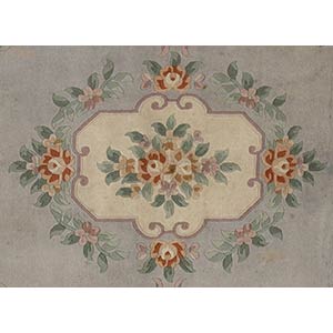 A POLYCHROME CARPET WITH FLORAL ... 