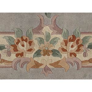 A POLYCHROME CARPET WITH FLORAL ... 