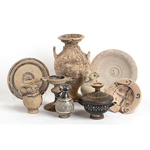 Group of eleven Greek potteries; ... 