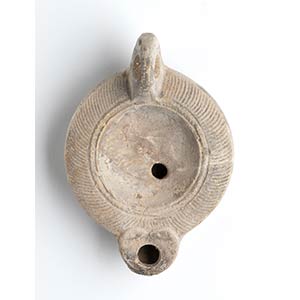 Roman Oil Lamp with running animal; 1st - ... 