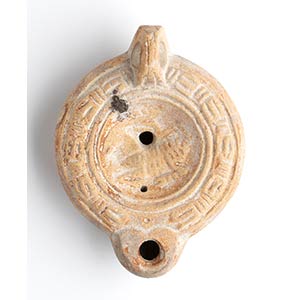 Roman Oil Lamp with Ibex; 1st - 3rd ... 