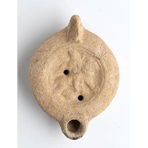 Roman Oil Lamp with Cybele on Lion; 1st - ... 