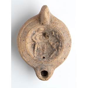 Roman Oil Lamp with Meleager hunting the ... 