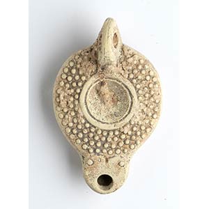 Roman Oil Lamp with pattern of raised ... 