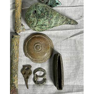 Group of several Ancient bronze ... 