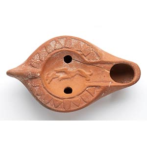 Byzantine Oil Lamp with Hunting ... 