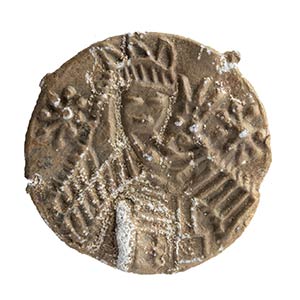 Crusaders: Christian lead Amulet showing the ... 