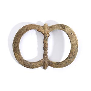 Renaissance bronze Belt-Buckle; length cm ... 