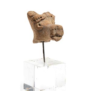Syro-Hittite terracotta head of a Horse; ca. ... 
