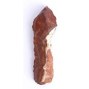 Giant Paleolithic Red Flint Blade; length cm ... 