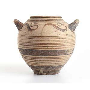 Geometric double-handled Olla with Water ... 
