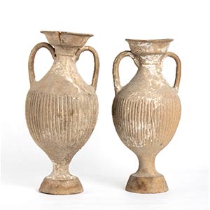 Couple of Canosan ribbed Amphorae of ... 