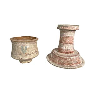 Couple of Canosan potteries; 4th century BC; ... 
