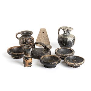 Group of Hellenistic daily life items; 4th - ... 