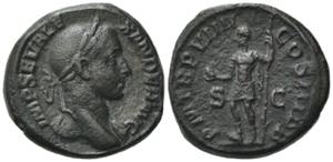 Severus Alexander (222-235). Æ As (25mm, ... 