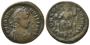 Gratian (367-383). Æ Follis (18mm, 1.76g). ... 