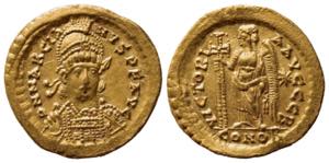 Marcian (450-457). AV Solidus (20.5mm, ... 