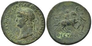 Nero (54-68). Replica of Æ Sestertius ... 
