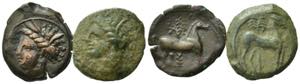 Carthage, lot of 2 Æ coins, to be catalog. ... 