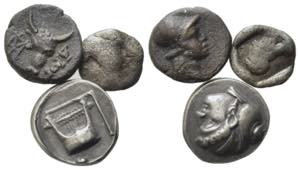 Lot of 3 Greek AR fractions, including one ... 