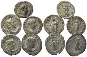 Lot of 5 Roman Imperial Antoninianii, to be ... 