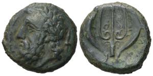 Sicily, Messana, 338-318 BC. Æ Dilitron ... 