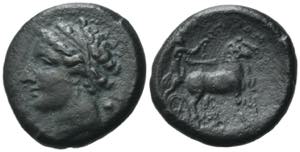 Sicily, Messana, 317-311 BC. Æ (25mm, ... 